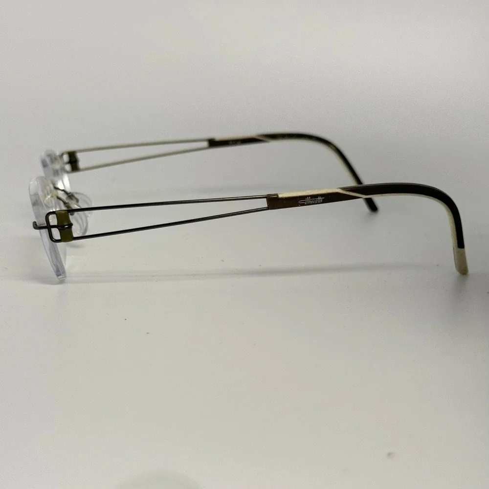 Silhouette Rimless Eyeglasses Brown Cream 7759 40 6050 51 19 140 Austria Frames